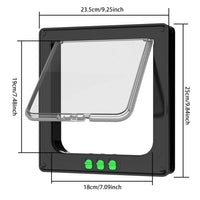 1 x RAW Customer Returns Moaobooh cat door, cat flap, weatherproof-easy installation dog flap for inside outside door, window, wall - RRP €24.19