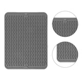 1 x Brand New Silicone drying mat, silicone drying mats, kitchen drying mat silicone heat-resistant, silicone drying mat for dishes, drying mat dishes silicone, non-slip drying mat, 40 30 cm - RRP €20.4