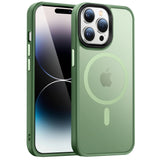 1 x RAW Customer Returns HuwaiH Mobile Phone Case for iPhone 14 Pro Case, Compatible with MagSafe Translucent Matte Protective Case Shockproof Scratch-Resistant Protective Case Frosted Mobile Phone Case iPhone 14 Pro Dark Green  - RRP €15.98