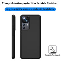 8 x RAW Customer Returns Effcotuo Mobile Phone Case for Xiaomi 12T 12T Pro 5G Case, Ultra Thin Shockproof Case Mobile Phone Case Protective Shock Absorption Fits Compatible with Xiaomi 12T 5G Case - Black - RRP €54.56