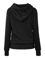 1 x RAW Customer Returns Cassiecy Hoodie Women s Winter Long Sleeve Stand-Up Collar Hoodie Warm Casual Pullover Hoody with Hood Black, L - RRP €28.22