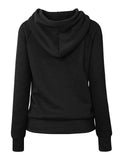 1 x RAW Customer Returns Cassiecy Hoodie Women s Winter Long Sleeve Stand-Up Collar Hoodie Warm Casual Pullover Hoody with Hood Black, L - RRP €28.22