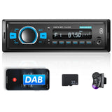 1 x RAW Customer Returns Dab Car Radio 1 Din with Bluetooth Digital Media Player FM Radio Support EQ Steering Wheel Control, MP3 Player with Remote Control USB AUX FM TF Card 32G SD Card - RRP €38.14