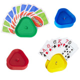 10 x Brand New ANYUANKW Pack of 4 playing card holders, card holders for children, triangle playing card holders, plastic playing card stand for children, adults, seniors - RRP €192.0