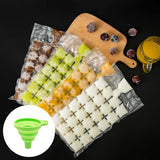 36 x Brand New Disposable Ice Cube Molds, Disposable Ice Cube Bags, 50 Pack 1200 Ice Cubes Homemade Frozen Ice Cubes, Ice Cube Mold, For Making Ice Cube Molds, With Mini Funnel - RRP €183.6