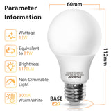 1 x RAW Customer Returns Aigostar LED light bulb E27 warm white 12W replaces 81W , incandescent bulb lamp light 3000K 1170 lumen, large beam angle 280 , multipack with 5 lamps - RRP €13.7