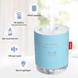 1 x RAW Customer Returns SMARTDEVIL USB Humidifier 500ml, Mini Air Humidifier Ultra Quiet Humidifier, Automatic Shut-Off Portable Humidifier, No Battery, Essential Oil Prohibited, 2 Filters Blue - RRP €23.18