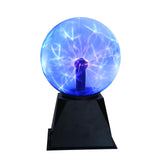 1 x RAW Customer Returns Pheashine plasma ball, 15 cm plasma ball touch and sound sensitive, plasma lamp 6 inch magic plasma light blue lightning ball magic ball educational toy physics 220V - RRP €35.69