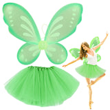 1 x RAW Customer Returns Fairy wings adult tutu, carnival costumes women s fairy, fairy wings women, butterfly costume women, costume women s carnival, elf costume women, butterfly wings costumes carnival party green  - RRP €20.15