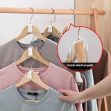 1 x Brand New Pack of 80 clothes hangers, space-saving mini clothes hanger hooks, space-saving clothes hangers hooks for ties, bags, jackets, wardrobe multi-colored  - RRP €20.4