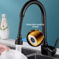 1 x RAW Customer Returns 3 Modes Swivel Faucet Attachment, 360 Rotating Multifunctional Faucet Aerator, Faucet Extension Flexible, Water Saver for Faucet Bubbler Filter for Bathroom, Kitchen Black  - RRP €20.99