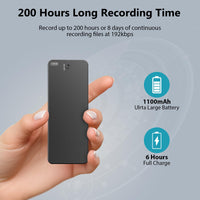 1 x RAW Customer Returns Tonnlog 128GB Dictaphone, 200 hours 8 days long battery life and 1500 hours storage space recording device, digital voice recorder for recording lectures, meetings, interviews - RRP €50.41