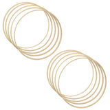 1 x RAW Customer Returns JZK 10x Large Bamboo Hoop 30cm Wooden Hoops for Macrame Crafts 30cm Wooden Dreamcatcher Hoops, Floral Wreath Ring, Craft Wooden Ring for Wall Hanging - RRP €19.15