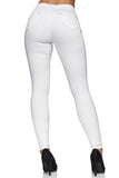 1 x RAW Customer Returns Elara Women s Jeans High Waist Slim Fit Chunkyrayan 201-1 White 38 M  - RRP €25.99