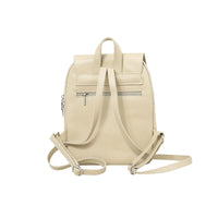 1 x RAW Customer Returns Cheval Firenze Bellatrix Backpack, Genuine Leather Made in Italy Beige  - RRP €78.48