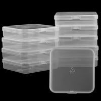 1 x Brand New NAMYEUT 35 pieces small storage boxes with lid 7 x 7 x 1.7 cm, mini storage container, transparent plastic sorting box, for storing small parts, jewelry, craft materials - RRP €19.15