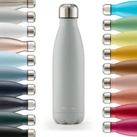 1 x RAW Customer Returns Blumtal drinking bottle stainless steel Charles - Thermos bottle 750 ml - BPA-free thermos drinking bottle cold warm - leak-proof drinking bottle metal 750 ml - Thermos drinking bottle - Ultimate Grey - Grey - RRP €16.63