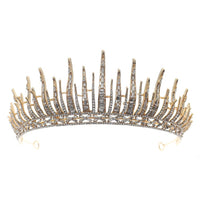 1 x Brand New UVAN ART Princess Tiaras for Girls, Crystal Pearl Tiara, Princess Tiara Headband for Birthday, Party, Costume Party - RRP €11.4