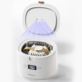 1 x RAW Customer Returns SWAREY Ultrasonic UV Cleaner for Dentures 45KHz 30W Ultrasonic Cleaning Equipment 230ML Portable Ultrasonic Cleaner for All Dental Devices Mouth Guards Braces Aligners Toothbrush Heads Jewelry - RRP €49.99