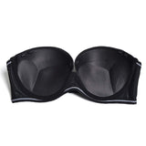 1 x RAW Customer Returns YANDW Bra Strapless Women s Heavy Padded Push up Convertible Strapless Support Multiway Underwire T-shirt Bras - black, size 75B - RRP €38.3