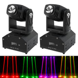 1 x RAW Customer Returns UKing 2pcs LED Moving Heads RGBW Beam dmx512 light effect No LED spotlight light 11 13 CH LED party light music controlled for DJ disco light club bar stage lighting - RRP €163.36