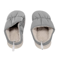 1 x RAW Customer Returns Heated Slippers for Men, Plush USB Heating Slippers with Soft Interior and Non-Slip Bottom for Wearing at Home Gray 30 11cm  - RRP €32.49