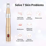 1 x RAW Customer Returns Beautlinks Dermapen Electric Microneedling Pen Microneedle Pen 0-2.0mm with LED Light, Microneedle Skin Repair Tool for Face Skin Rejuvenation, Anti Acne, Anti Wrinkle Incl. 24 Needle Cartridges  - RRP €79.89