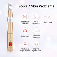 1 x RAW Customer Returns Beautlinks Dermapen Electric Microneedling Pen Microneedle Pen 0-2.0 mm with LED Light, Microneedle Skin Repair Tool for Face Skin Rejuvenation, Anti Acne, Anti Wrinkle Includes 24 Needle Cartridges  - RRP €80.56