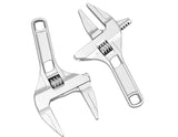 1 x RAW Customer Returns Sehfupoye Adjustable Wrench Large Opening Bathroom Spanner Wide Jaw 6-68mm Aluminum Alloy Wrench Shank Plumber Hand Tool - RRP €11.99