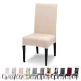 1 x RAW Customer Returns Lydevo Chair Covers Set of 6 Stretch Modern Chair Covers for Dining Room Chairs Chair Covers for Swing Chairs Universal Washable Removable Chair Cover for Dining Room Hotel Banquet Kitchen,Beige - RRP €27.99