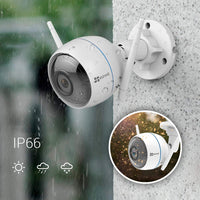 1 x RAW Customer Returns EZVIZ WiFi IP Camera, Surveillance Camera with Siren and Light Alarm, 1080p Outdoor Camera with Two-Way Audio and Active Defense, Weatherproof and Compatible with Alexa, ezTube 1080p - RRP €65.18