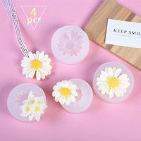 1 x RAW Customer Returns FineInno 4 Pieces Resin Molds Flowers Silicone Mold Sunflower Molds for Epoxy Resin Jewelry Pendant Flower Resin Molds Daisy Flower DIY - RRP €20.11