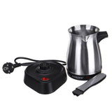 2 x RAW Customer Returns Dekaim Turkish Coffee Maker, 800W Electric Coffee Maker Stainless Steel Portable Travel Household Electric Coffee Maker Britain Type G-3 Pin  - RRP €81.12