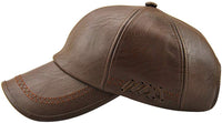 1 x Brand New MINAKOLIFE Men s Retro Style VE Leather Baseball Caps Brown  - RRP €27.6