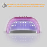 1 x Brand New HUIEYE UV LED Nail Lamp, 168W Professional 42 LED Lamp Balls, Nail Dryer Can Cure Quickly, with 4 Timers and LCD Display, Removable Base, Automatic Sensor for All Gels Pink  - RRP €22.93