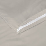 1 x RAW Customer Returns Beige Duvet Cover Set Bed 105 120 cm - Duvet Cover 180x220 cm Pillowcase 50x125 cm - RRP €24.68