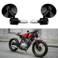 1 x RAW Customer Returns DREAMIZER Round Motorcycle Rearview Mirror, 7 8 22mm Handlebar End Mirror for Street Bike Dirt Bike Scooter Chopper Cruiser - RRP €28.51