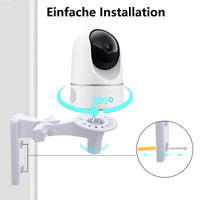 1 x RAW Customer Returns Wall Mount Compatible with Eufy Security Indoor Cam E220 P24 P22, Eufycam 2c 2 Surveillance Camera, 2 Pack Adjustable Wall Mount Camera Bracket, White - RRP €24.0