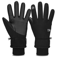 1 x RAW Customer Returns Cevapro Winter Waterproof Touchscreen Windproof Breathable Running Gloves Men Outdoor Sports Gloves Black L - RRP €30.0