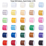 1 x RAW Customer Returns PandaHall 30 Color 1.5mm Rattail Satin Nylon Trim Silk Cord for Chinese Knot, Macrame, Trimming, Braided Necklace, Chinese Knot, Macrame, Trimming, Jewelry Making, 450 Meters Total - RRP €35.28