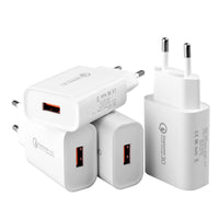 8 x RAW Customer Returns 4 Pieces USB Charger, 18W Quick Charge 3.0 Fast Charger Charging Plug for Samsung Galaxy S23 S22 S21 S20 FE S10 S9 S8 S7 S6 A03 A13 A34 A71 A51 A53 Z Flip3 Z Fold2 5G, Huawei, Xiaomi, Cell Phone - RRP €159.92