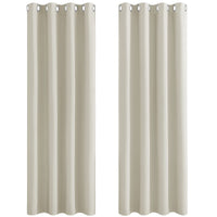 1 x RAW Customer Returns PONY DANCE Curtain Beige Opaque Curtains 2-Set Blackout Curtains with Eyelets Bedroom Curtains Opaque Thermal Curtain, H 228 x W 117 cm, Light Beige - RRP €43.95