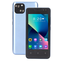 1 x RAW Customer Returns I13 Smartphone for Android 11, 4.66 Inch LCD 720 x 1520 3G Unlocked Mobile Phone 1G 8G, Single Horn Support WIFI without Gravity Measurement 3G Mobile Phone, 128G Extension Not Included Blue  - RRP €56.56