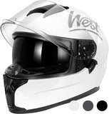 1 x RAW Customer Returns Westt Full Face Motorcycle Helmet with Double Sun Visor Men Women Touring Racing Scooter Chop Motorbike Moped, ECE DOT Certified - RRP €78.49