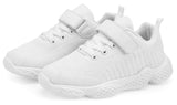 1 x RAW Customer Returns Shoful White Sports Shoes Children Boys Kids Shoes Girls Sneakers Running Shoes Breathable School Sneakers Lightweight Fitness Shoes Velcro Indoor Shoes 30 EU - RRP €31.25