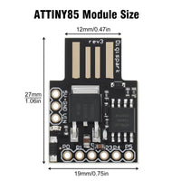 1 x RAW Customer Returns ATTINY85 Digispark kickstarter RUIZHI 5 pieces Attiny85 Micro USB development board support ESP32 Win Linux compatible with Arduino - RRP €19.15