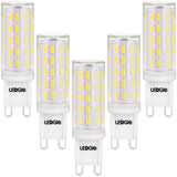 1 x RAW Customer Returns LEDGLE G9 6W LED Bulbs, Non-Dimmable 54LEDs Cool White 6000K No Flicker, 60W Halogen Bulb Equivalent, Pack of 5 - RRP €17.56