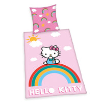 1 x RAW Customer Returns Herding Hello Kitty bedding set, cotton, multicoloured, 80 x 80 cm, 135 x 200 cm - RRP €19.99