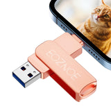 1 x RAW Customer Returns EOZNOE 256GB USB Stick for Phone Flash Drive, 3-in-1 Phone Memory Stick USB 3.0 External Storage, Phone Photo Stick Storage Expansion Compatible with Phone Pad Android PC Mac - RRP €25.3