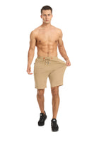 1 x RAW Customer Returns Tansozer Shorts Men Shorts Summer Jogging Pants Short Cotton Gym Sweat Shorts Men Sport Fitness Training Shorts Khaki XL - RRP €35.69